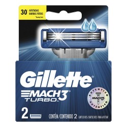 Repuesto Maquina de Afeitar Gillette Mach3 Turbo 2 Und