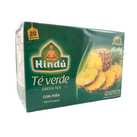 Té Hindú Verde Con Piña 20 Und 26gr