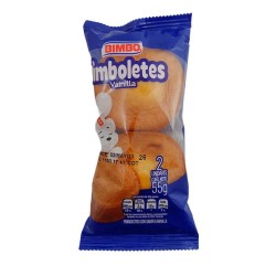 Ponqué Bimbo Bimboletes Vainilla 2 Und 55gr