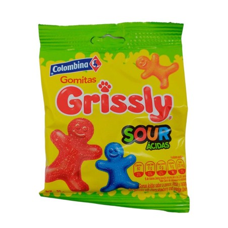 Gomas Grisly Acidas 72gr