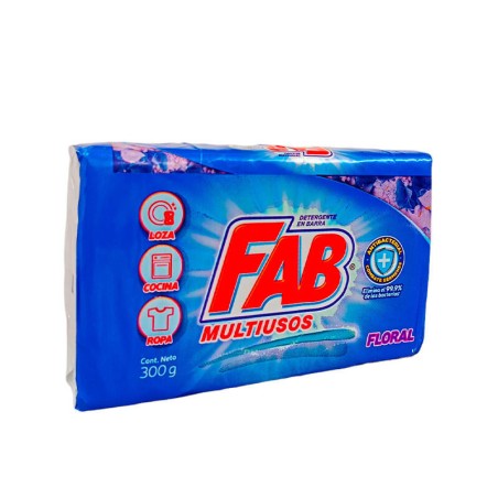 Jabón Fab Multiusos Floral 300gr