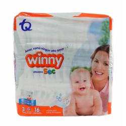 Pañales Winny Ultratrim Etapa 3 16 Und