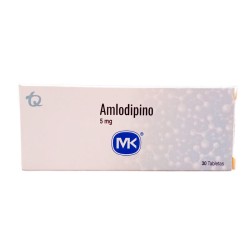 Amlodipino MK 30 Tabletas 5Mg