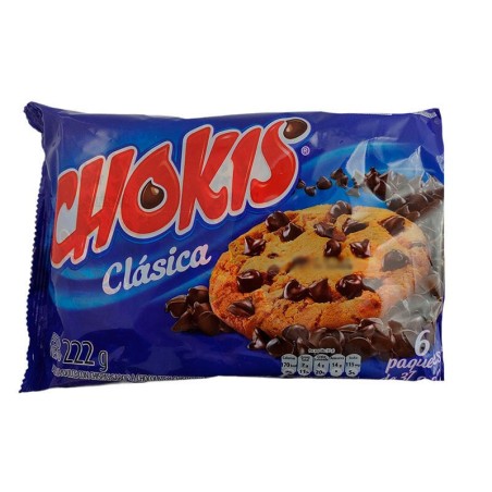 Galletas Chokis Clásica 6 Und 222gr