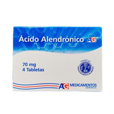 Ácido Alendrónico AG 4 Tabletas 70mg