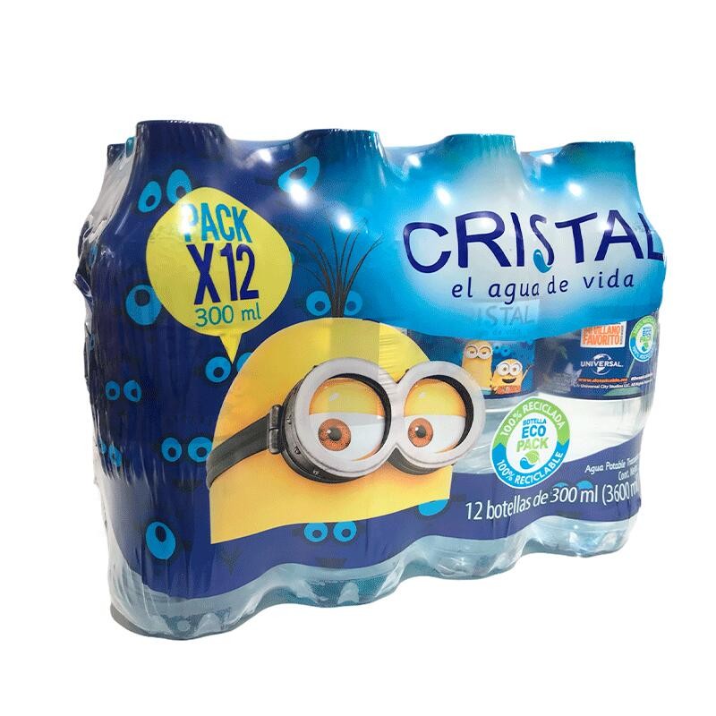 Agua Cristal 12 Und 3600ml