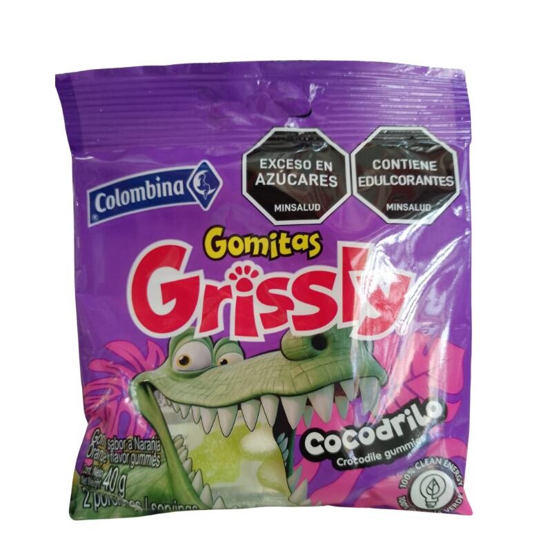 Gomas Grissly Snacks Cocodrilo x55G