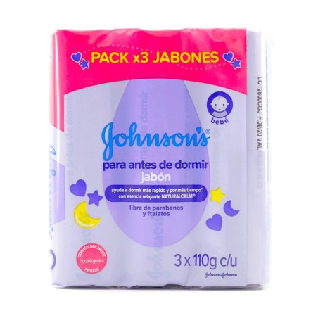 Jabón Johnson's Baby Antes de Dormir 3 Und 330gr