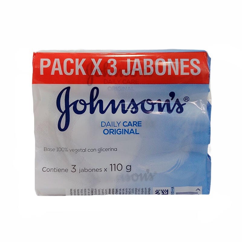 Jabón Johnson's Baby Original Daily  Care 3 Und 330gr