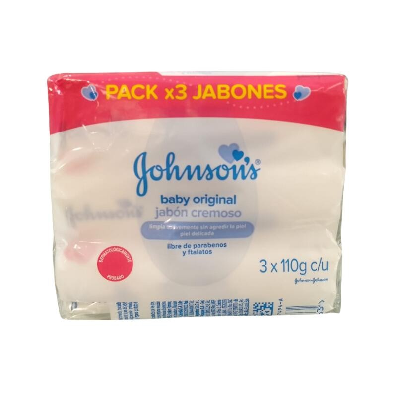 Jabón Johnsons Baby X3Uni X110g