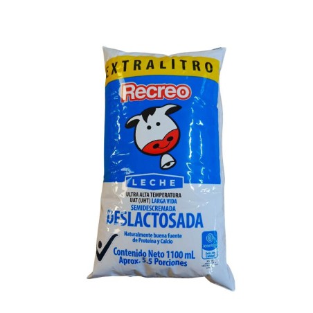 Leche Recreo Deslactosada 1100mL 1und