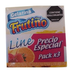 Gelatina Frutiño Light Pack 3Und 120gr