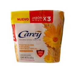 Jabón Carey Protección Antibacterial  X3Uni X110g