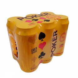 Cerveza Poker Lata 473ml 6 Und