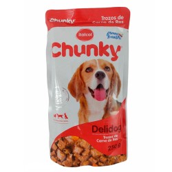 Chunky Delidog Trozos de Carne de Res 250gr