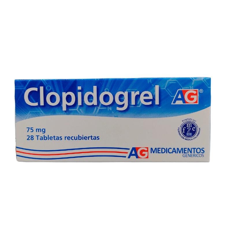 Clopidrogel AG 28 Tabletas 75mg