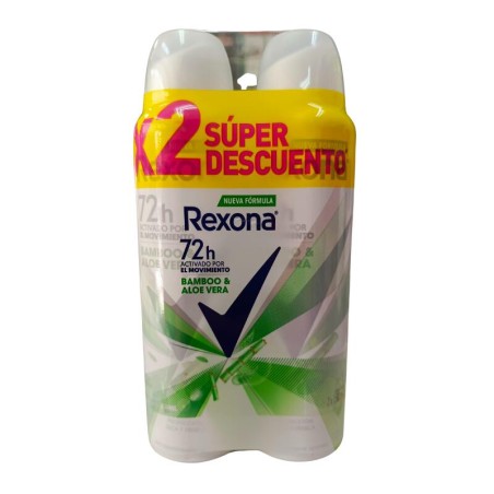 Desodorante Rexona Bamboo & Aloe Vera X2Uni X90g