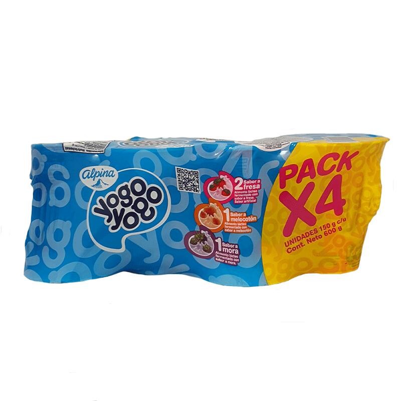 Yogo Yogo Alpina 4 Und Surtido 600gr