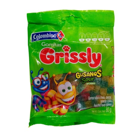 Gomas Grisly Gusanos 80gr