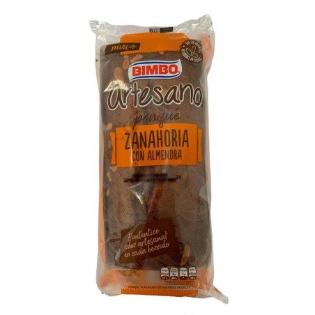 Ponqué Artesano Bimbo Zanahoria y Almendras 355gr