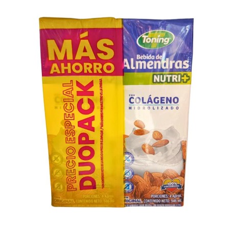 Leche De almendras Toning Duo pack 946 ml