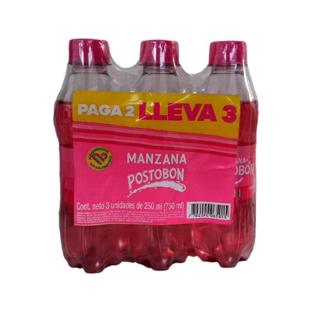 Gaseosa Manzana 3unds 750mL