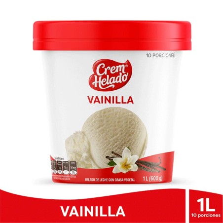 Helado Vainilla Cream Helado 10 Porciones 600gr