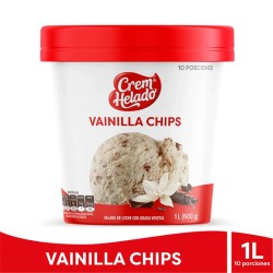 Helado Vainilla Chips Cream Helado 10 Porciones 600gr