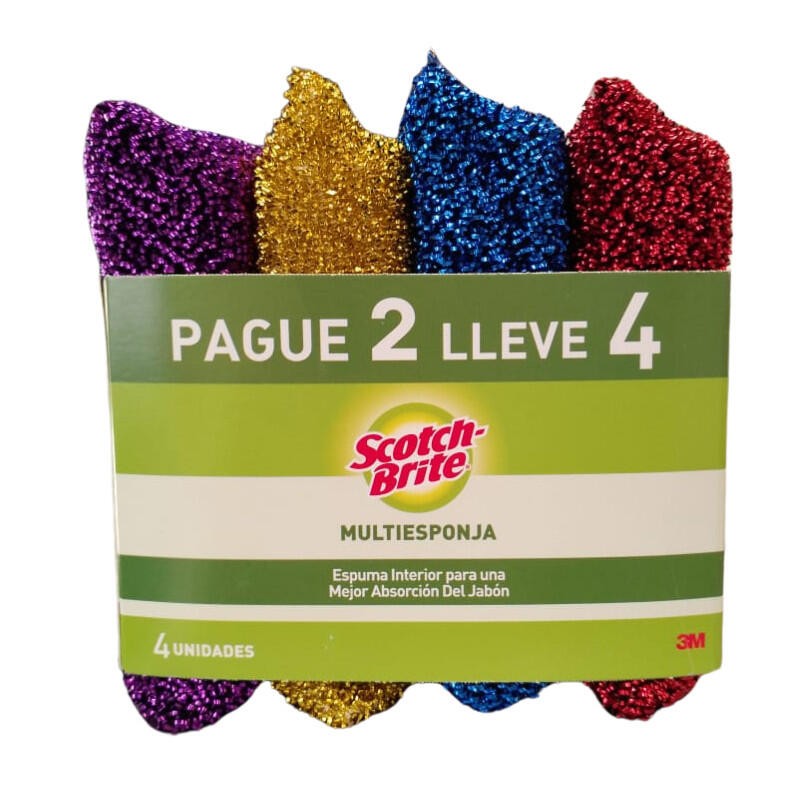 Multiesponja Scotch Brite Pague 2 Lleve 4