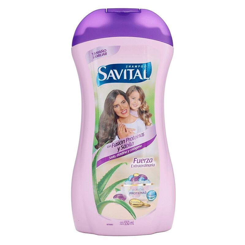 Shampoo Savital Fusión Proteínas y Sábila 550mL