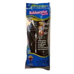 Guantes Rubberplus Calibre 25 Talla 7 Negro