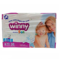 Pañales Winny Ultratrim Etapa 4 30 Und