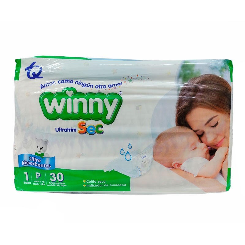 Pañales Winny Ultratrim Etapa 1 30 Und