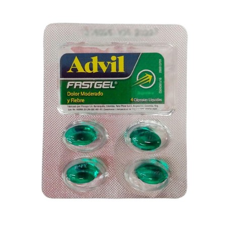 Advil Fast Gel 4 Cápsulas