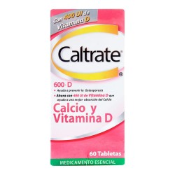 Caltrate D 60 Tabletas 600mg