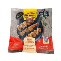 Mini Chuzos De Pollo Bucanero x660gr x6Unidades