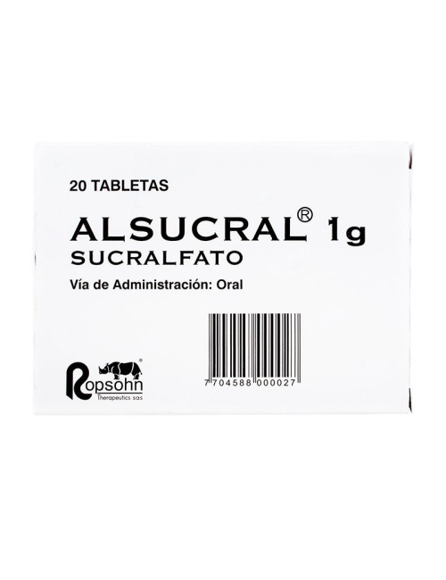 Alsucral 1gr 20 Tabletas