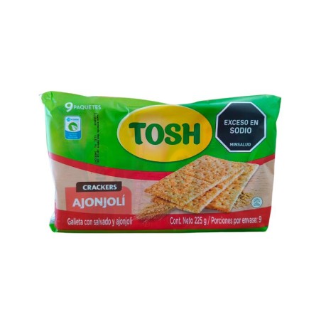 Galletas Tosh Sabor Ajonjolí X225G X9Uni