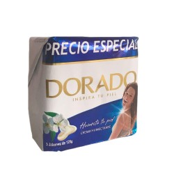 Jabón Dorado Crema Humectante 3 Und 375gr