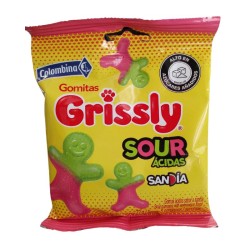 Gomitas Grissly Sour Ácidas Sandía x 72gr