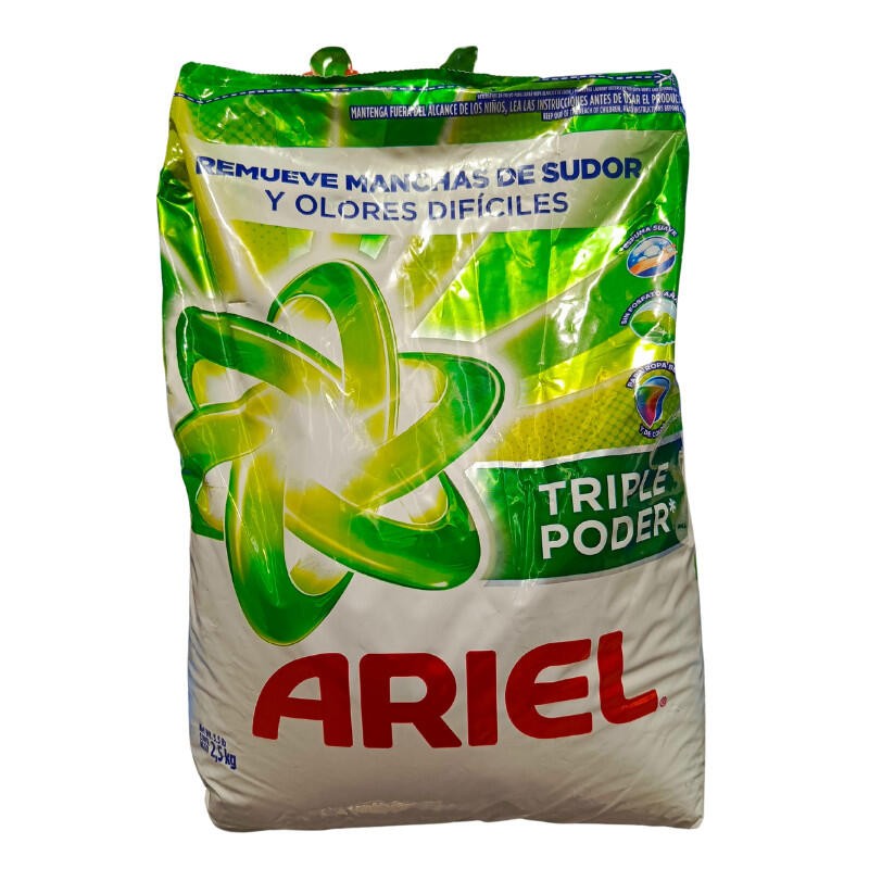 Detergente Ariel Triple Poder X 2500 Gramos