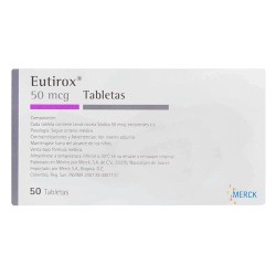 Eutirox Merck 50 Tabletas 50mcg