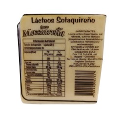 Queso Sotaquiñero Bloque Mozzarella x500g