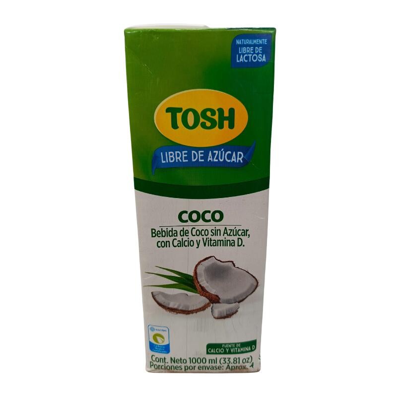 Bebida De Coco Tosh Sin Azúcar 1000ML