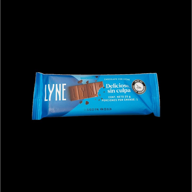 Chocolate con leche LYNE 25G