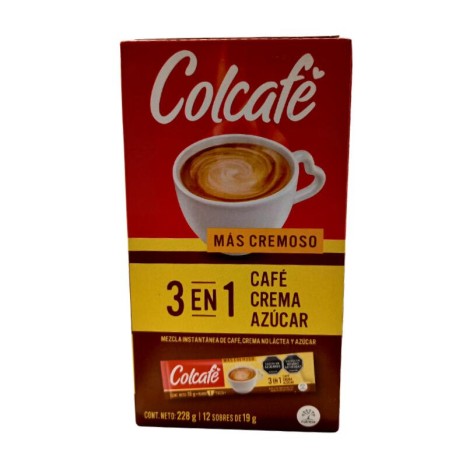 Café Colcafé 3 En 1 (12 Sobres) 228 gr