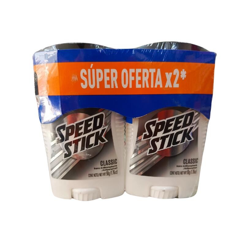 Desodorante En Barra Speed Stick Classic X50gr X2Uni