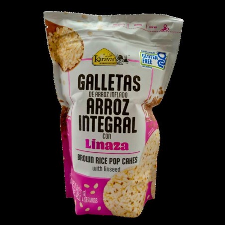 Cereal Galletas de Cereal De Arroz Integral Con Linaza 60 gr