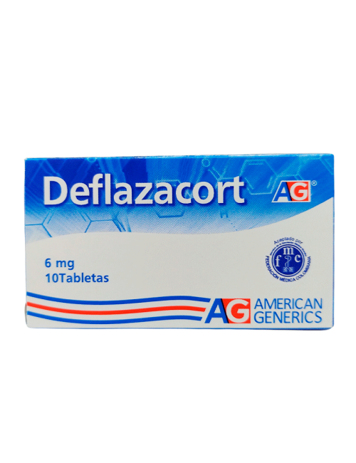 Deflazacort AG 10 Tabletas 6mg