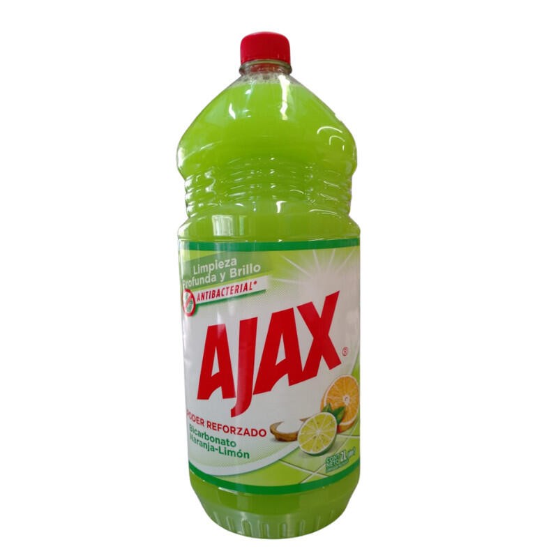 Limpia Pisos Ajax Bicarbonato Naranja Limon X2 Litros